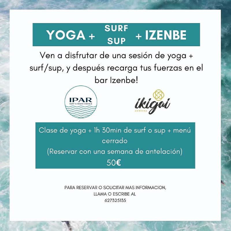 Yoga + Surf SUP + Izenbe - Ipar Surf Eskola